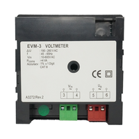 Voltmètre numérique AC RMS AOTAI EVM-3 10-600V Min/Max, montage sur panneau, affichage 4 chiffres, précision 1%, monophasé 45-65Hz