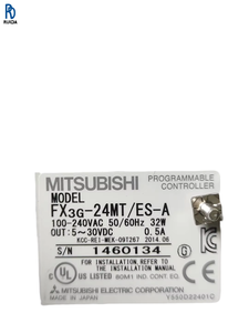 FX3G-24MT/ES-A PLC คอนโทรลเลอร์ลอจิกแบบตั้งโปรแกรมได้ โมดูลควบคุมระบบอัตโนมัติทางอุตสาหกรรม ประสิทธิภาพสูงและเสถียร - Product Image 1