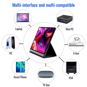 จอภาพพกพาขนาด 15.6 นิ้ว 2K หน้าจอสัมผัส 1080P จอคอมพิวเตอร์ LCD FHD IPS USB-C มินิ <span class=keywords><strong>HDMI</strong></span> สำหรับแล็ปท็อปและโทรศัพท์ - Product Image 3