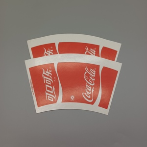 Matière première pour gobelets en papier de pâte de bois, jetables, avec logo personnalisé, pour boissons chaudes et froides, gobelet à café en papier - Product Image 2