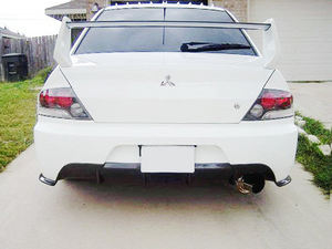 De fibra de carbono piezas del coche para la evolución EVO 9 JDM parachoques trasero de extensión - Product Image 2