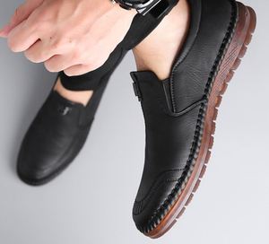 Zapatos de Conducir para Hombre 2026, para Todas las Estaciones, Casuales de Negocios, con Cordones, Suela de Goma Suave, Mocasines de Cuero, Tendencia de Moda, Ligeros, Estilo Papá - Product Image 2
