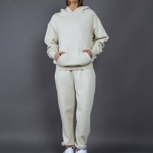 ชุดเสื้อฮู้ดและกางเกงวอร์ม<span class=keywords><strong>2</strong></span>ชิ้นทรงหลวมสำหรับผู้ชายใส่วิ่ง - Product Image 5