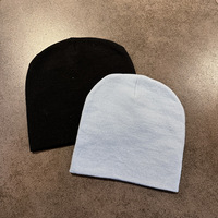 Gorro de Punto Jacquard Acrílico Unisex Ajustable para Otoño/Invierno, Cálido, Estilo Hip-Hop/Rap, con Estampado de Letras, para Uso Casual al Aire Libre