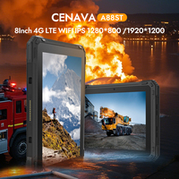 Cenava ATEX 8 ''Android 11 Tablette industrielle robuste PC 8 Go + 128 Go Rom 4g Lte avec empreinte digitale Tablette étanche