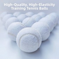 Balles de tennis d'entraînement professionnelles jaunes, roses, blanches, vertes, haute élasticité, diamètre 65 mm, poids 55 g, rebond 135-145 cm, modèle 6688