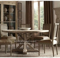 Table d'appoint ronde en bois d'orme massif récupéré DISHI pour la maison, le bureau ou le salon, style traditionnel, table de café pour l'ameublement de la maison