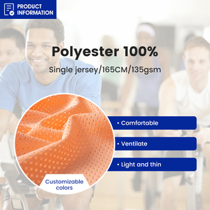 Tùy Chỉnh Polyester Thể Thao Dệt Kim Lưới Vải Nhanh Chóng Làm Khô Cotton Thoáng Khí Cảm Thấy Một Mặt Túi Đồng Bằng Nhuộm Căng Vải - Product Image 2