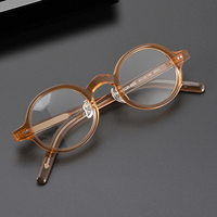 Nouvelles montures de lunettes rondes en acétate tendance 2026 avec filtre anti-lumière bleue unisexe – Livraison rapide pour OEM et ODM