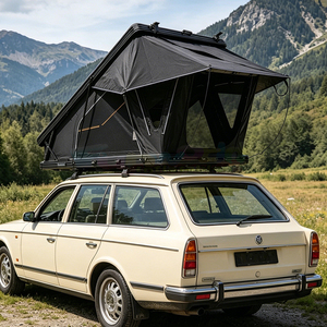 High Quality Camping Luxury <b>Car</b> Tente De Toit Voiture Hard Shell Roof Top Tent Nylon Shell Truck <b>Car</b> Rooftop Tent With Ladder - Product Image 6