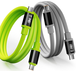 Cáp dữ liệu sạc nhanh pd240w TYPE-C HD thông minh LED hiển thị kỹ thuật số sạc tốc độ cao với cáp silicon bền thoải mái - Product Image 2