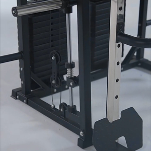 Nuovo Design 2026 Smith Machine Multifunzione <span class=keywords><strong>per</strong></span> Home Gym, Power Rack con Pila di Pesi Posteriore, Sistema da Palestra - Product Image 3