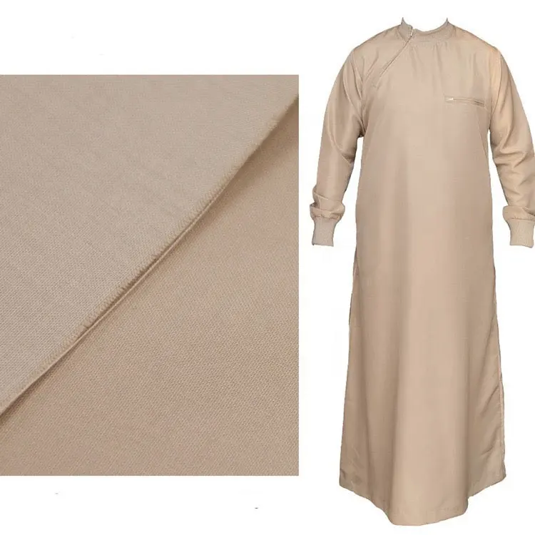 फैक्टरी मूल्य ओमानी मोरोकोन 100% पॉलिएस्टर कपड़ा अरब तुर्की कपड़े कफ्तान अबाया कपड़ा मुस्लिम पुरुषों के वस्त्र के लिए