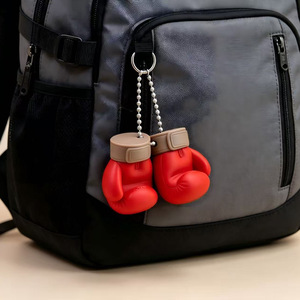 Mini Boxing Glove <b>Ornament</b> Keychain Fun Decorative Bag Charm Novelty <b>Desk</b> Decor Stress Relief Accessory for Bag Key Decora - Product Image 3