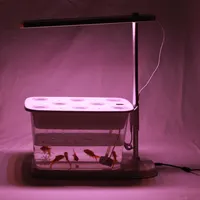 Ev Mini çiftlik balık tankı bitki yetiştirme lambaları kentsel hidroponik yetiştirme büyüyen Aquaponic sistemi akıllı aydınlatma kültür