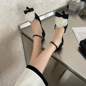Zapatos Planos con Hebilla Decorativa de Flores Dulces y Elegantes, con Punta Puntiaguda y Diseño Bajo, para Primavera y Verano 2023, Aptos para Todas las Estaciones - Product Image 3