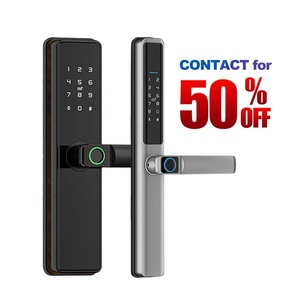 รหัสผ่านอิเล็กทรอนิกส์ล็อคประตูอัจฉริยะ WIFI Tuya ttlock ควบคุมระยะไกลด้วยลายนิ้วมือดิจิทัลแป้นพิมพ์ NFC รหัสสมาร์ทล็อคสำหรับ<span class=keywords><strong>โรงแรม</strong></span> - Product Image 1