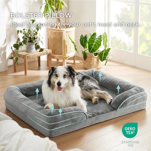 Haustier betten Wasserdichtes rutsch festes Boden couch Sofa Hunde bett Eier kiste Memory Foam Pet Ortho pä disches Hunde bett - Product Image 2