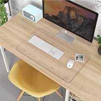 Tapis de souris personnalisé, grande taille, en PU, imperméable, tapis de bureau, tapis transparent pour PC, tapis de souris pour jeux, pour le bureau et la maison