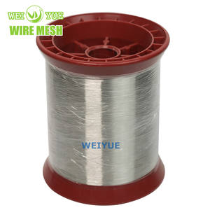 스테인레스 스틸 와이어 304 316 50 미크론 0.05mm 스틸 원사 섬유에 대한 바느질 실 꼬기 와이어 - Product Image 1