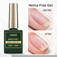 Vernis à ongles en gel UV DIY français en marque privée OEM, base coat, top coat, sans essuyage, brillance élevée, longue durée, non toxique, en flacon