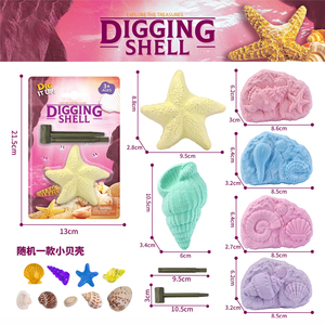 Kit de Excavación de Conchas Marinas JY Ocean <span class=keywords><strong>Star</strong></span>, Juguete de Excavación Arqueológica con Herramientas, Juguete Educativo de Ciencia para Niños, Juego de Exploración - Product Image 2