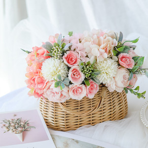 Fleurs artificielles en soie West Lake 10cm-30cm, bouquets de mariage, accessoires de décoration intérieure - Product Image 3