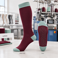 Chaussettes hautes pour mollets larges, confortables, en coton et élasthanne, personnalisables
