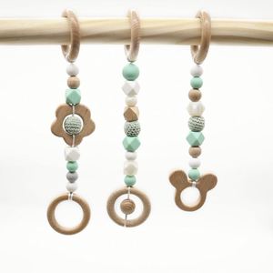 Meilleurs vendeurs en gros d'usine anneaux de dentition en bois naturel pliable de haute qualité tapis de jeu en bois pour bébé - Product Image 5