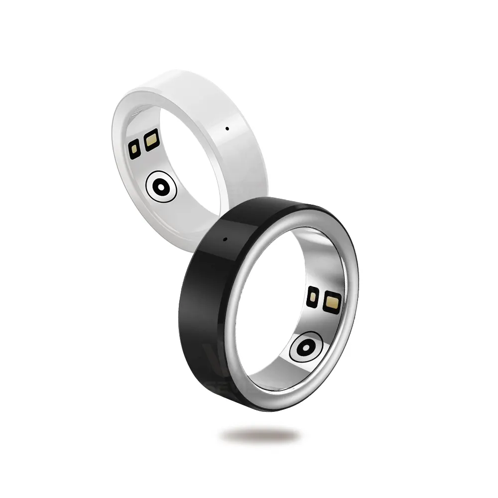 2023 प्रकाश चिंतनशील फैशन सिरेमिक smartring IPX8 निविड़ अंधकार स्वास्थ्य ट्रैकर स्मार्ट अंगूठी के साथ फोन के लिए चार्ज मामले
