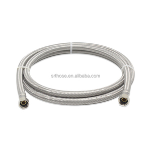 NSF cUPC Kit <span class=keywords><strong>d</strong></span>'installation pour <span class=keywords><strong>lave</strong></span>-<span class=keywords><strong>vaisselle</strong></span> en acier inoxydable chaud et froid sans plomb et anti-éclatement Lignes <span class=keywords><strong>d</strong></span>'alimentation en <span class=keywords><strong>eau</strong></span> de 4 pieds et 6 pieds - Product Image 4