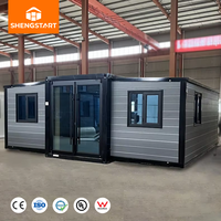 Villa Contenedor Moderna de Lujo, Expandible y Transpirable |   Casas Plegables Portátiles Prefabricadas para Todo Tipo de Clima, Edificio para Hotel, Comedor u Oficina