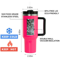 Yeway 2026 Meilleure vente Gobelet isotherme Aqua Flask 40oz, thermos à thé vierge pour sublimation avec paille pour enfants