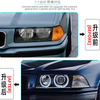 Ensemble de phares au xénon Angel Eye haute luminosité 12V, remplacement de phare automobile pour BMW E36 1995-1998