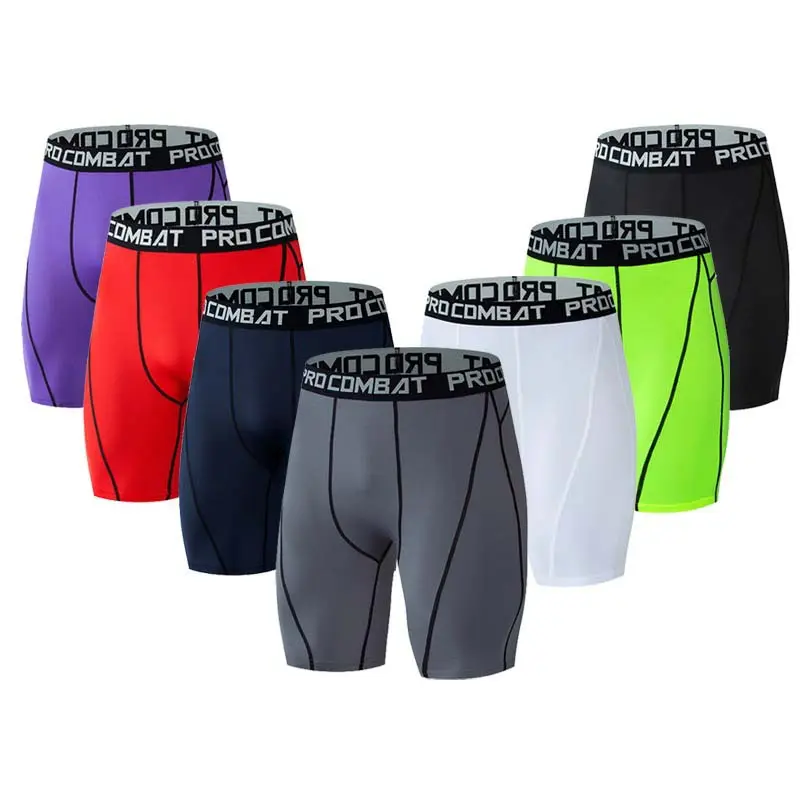 Kompression bunte Männer Strumpfhosen Quick Dry Fitness Sport männliche Unterwäsche plus Größe benutzer definierte Herren Radhose