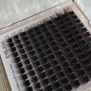 Kit de Pestañas en Racimos por Segmentos con Banda Ultra Fina, Kit de Pestañas DIY con Pegamento y Removedor, Extensión de Pestañas en Racimos - Product Image 1