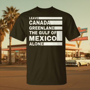 T-Shirt Retro Stile Vintage del Golfo d'America: Lascia in pace il Canada e il Golfo del Messico - Product Image 3