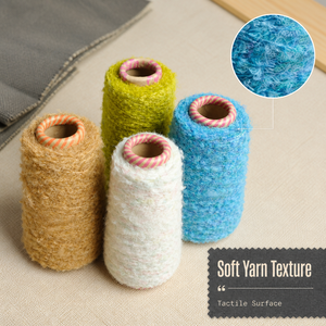 Fil Bouclé Teint en Fil, 24% Nylon Recyclé, 76% Polyester, Certifié GRS, Haute Ténacité pour Vêtements de Sport, Chaussettes, Équipement d'Extérieur, Vente Directe Usine - Product Image 5