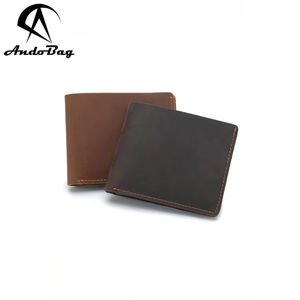 Andong - Cartera Corta de Cuero para Hombre, Estilo Retro, con Bolsillo para Llaves, Tarjetero Multifunción y Monedero - Product Image 1