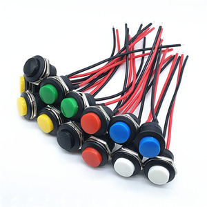 สวิตช์กดแบบกดติดปล่อยดับ 12 โวลต์ สวิตช์กดแบบกลม สวิตช์กดแบบกลไก - Product Image 6