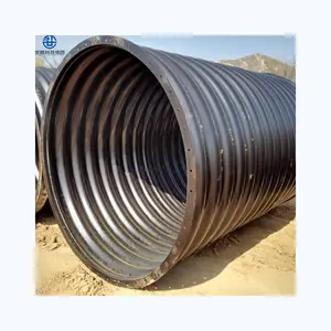 Tubo di scarico del canale sotterraneo da 30 pollici tubo di canale sotterraneo in metallo di grande diametro prezzo più basso zincato ondulato zincato