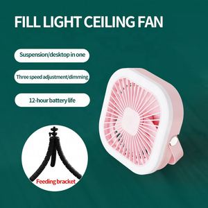 Portable Pocket <b>Usb</b> <b>Mini</b> Handheld Ceiling With Night Light Table Summer Rechargeable Battery Camping <b>Fan</b> - Product Image 4