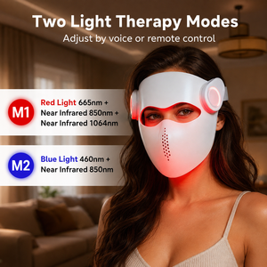 Masque facial sans fil à commande vocale IA pour le traitement de l'acné et l'éclat de la peau à <span class=keywords><strong>domicile</strong></span>, fabriqué par un fabricant d'appareils de beauté, en silicone 5D - Product Image 3
