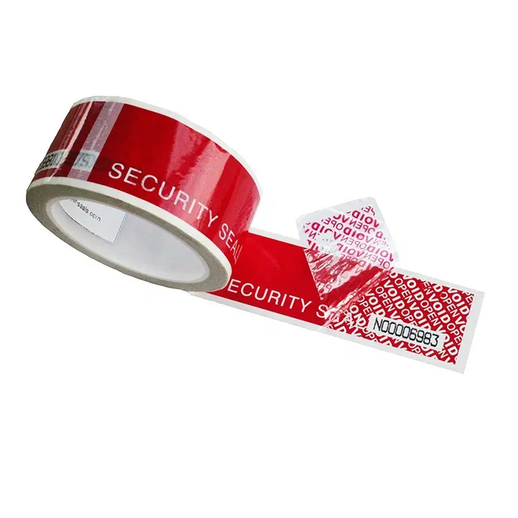 Wholesale Self Adhesive Red Tamper Evident Tape VOID Warranty Carton Sealing Security Tape