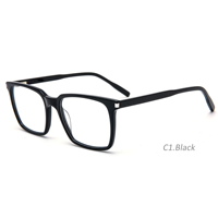 Fabricants de ventes chaudes Feuilles d'acétate à bas quantité minimale de commande Montures de lunettes vintage Montures optiques carrées Lunettes de vue