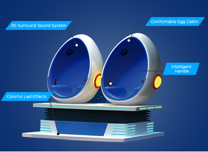 Chaise de réalité virtuelle 9D cinéma VR Double Egg intérieur métal maison centre commercial aéroport jardin public Playhouse Trampoline Park - Product Image 5