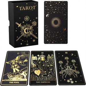 ACELION - Baraja de <span class=keywords><strong>Tarot</strong></span> Original con Guía, 78 Cartas de Papel con Acabado en Lámina Dorada, Regalo para Principiantes - Product Image 1