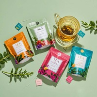 Sachet Doypack Personnalisé Mat Biodégradable en Mylar Imprimé par Héliogravure avec Fermeture Zip Refermable pour l'Emballage du Thé, du Café, du Lait et des Sushis