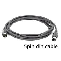 Kabel Mini Din 9 Pin Male to Male Berkualitas Tinggi dengan Konduktor Tembaga Murni dan Pelindung Anyaman USB 6 Pin RCA MIDI Panjang 1.8m