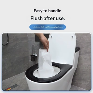 Papier toilette jetable de qualité supérieure, doux, 2 plis, <span class=keywords><strong>rouleau</strong></span> jumbo, 14 g, pâte de bois vierge, sans bambou, 100 % jetable aux toilettes, 250 pièces, 12 rouleaux - Product Image 5